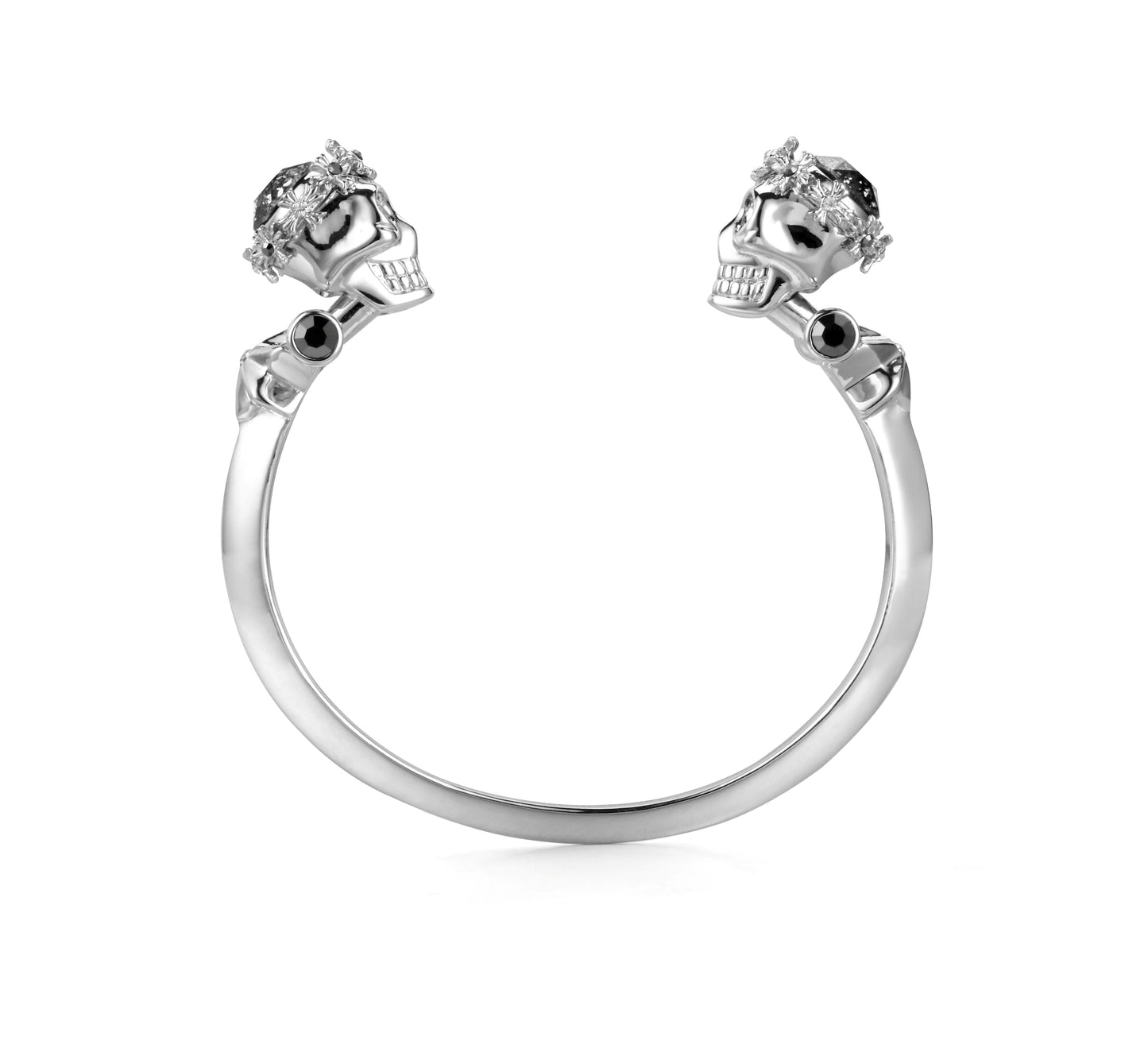 Cracked Skull Bracelet – 24K Gold Plated with Swarovski Crystal