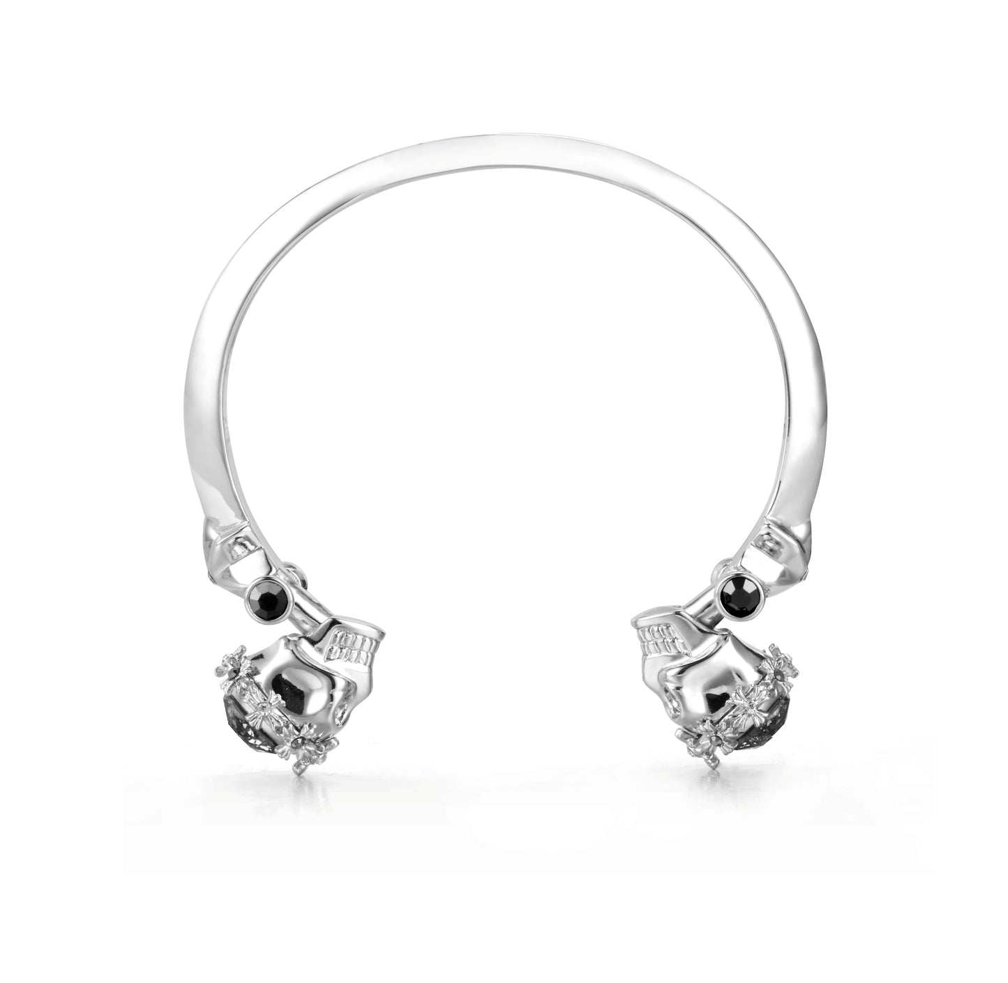 Cracked Skull Bracelet – 24K Gold Plated with Swarovski Crystal
