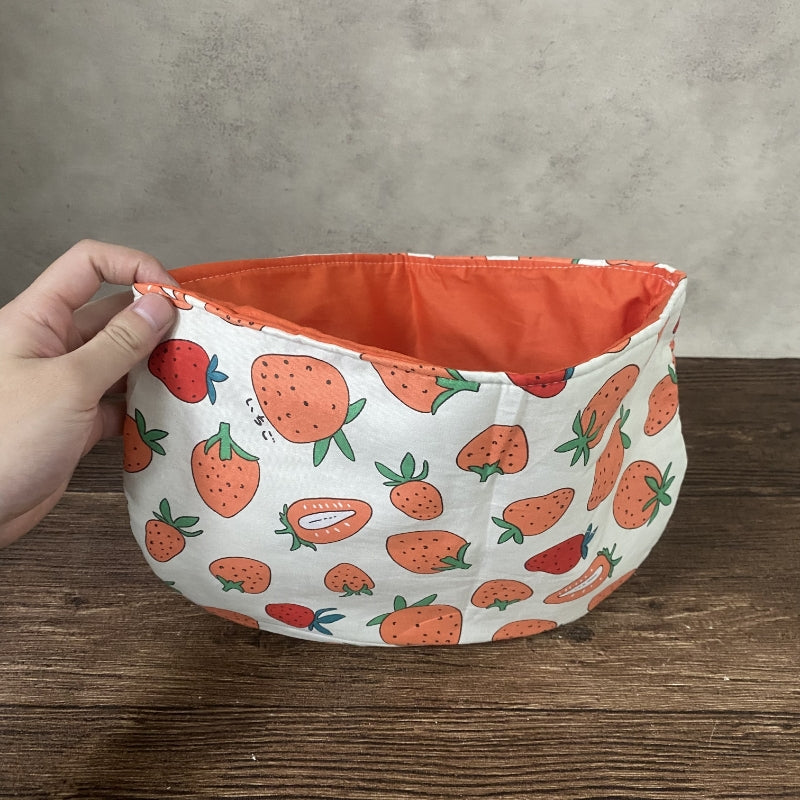 WM Cotton Tea Cozy, Garden Style Vintage Teapot Cozies Dust Proof Insulated Teapot Cover Strawberry Garden Style Decor