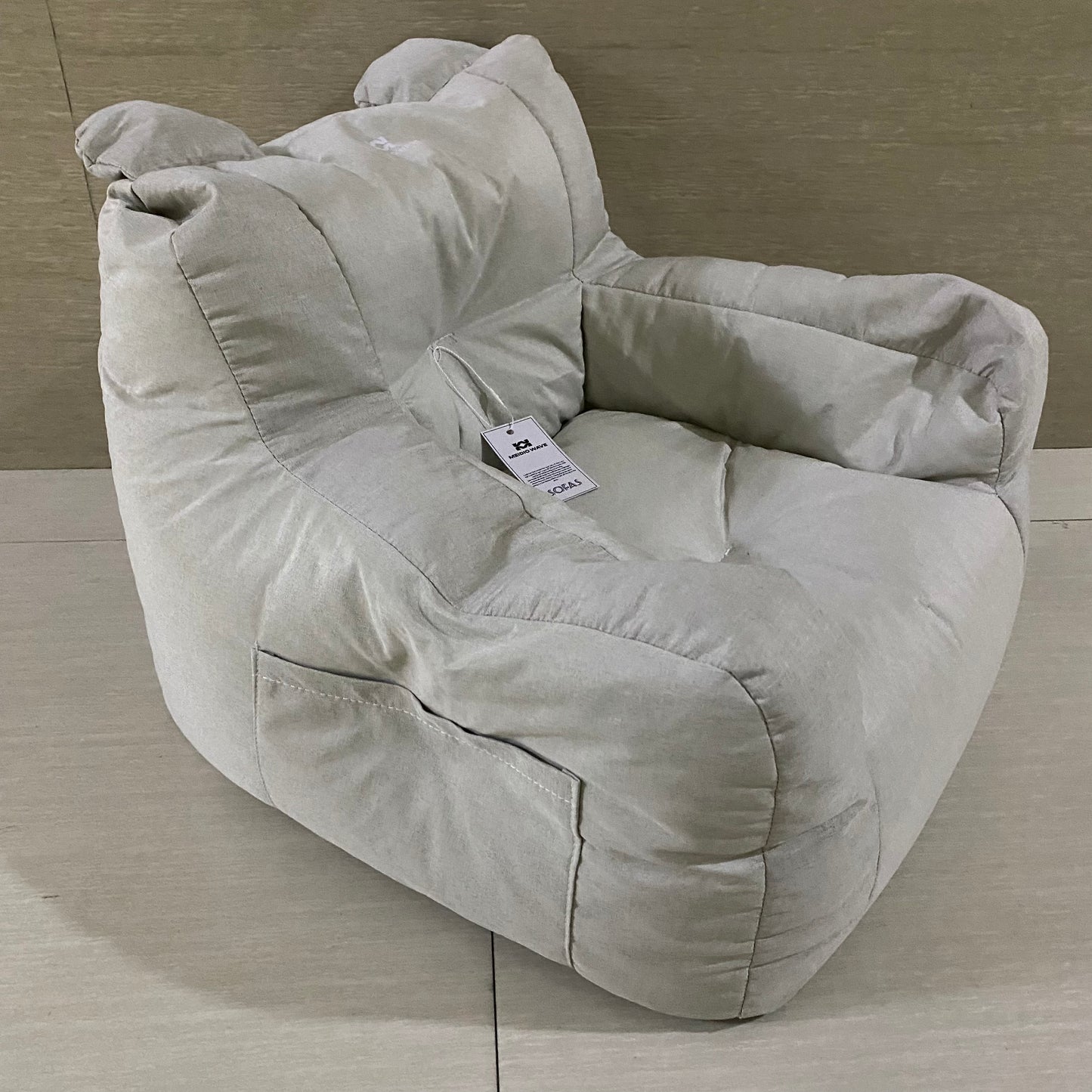 Meidiowave Comfy Sofas Cuddly Foam Chair Lightweight White Color