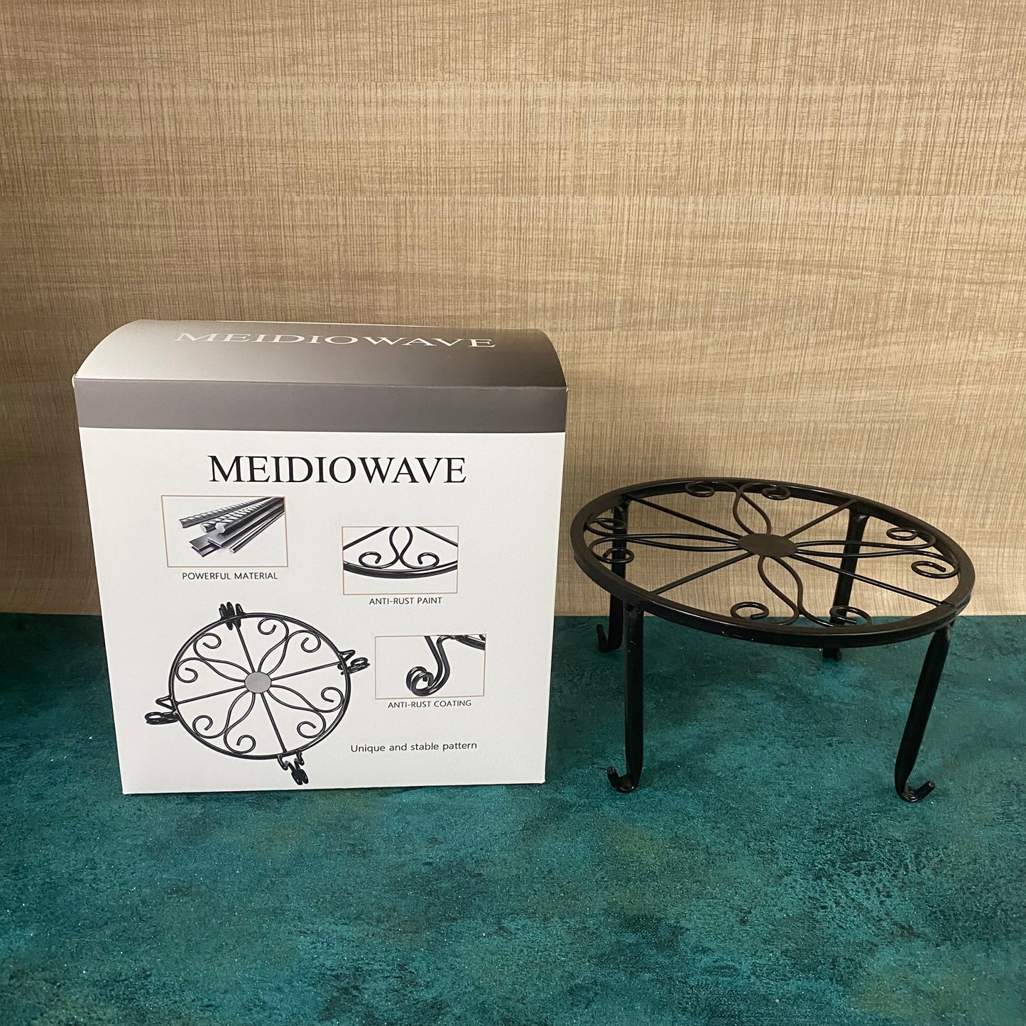 Meidiowave Metal Plant Stand for Flower Pot for Indoor And Outdoor Use