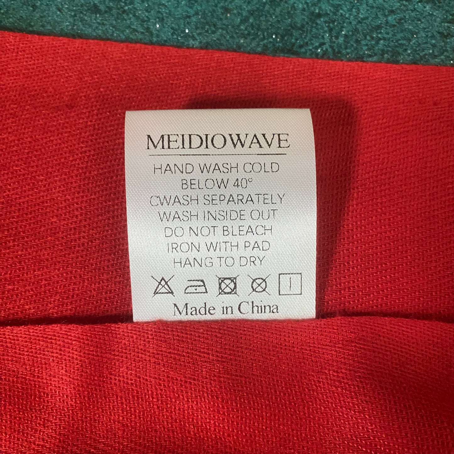 Meidiowave Red Cashmere Scarf Unisex